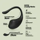 Tamago Laetav vibreeriv muna puldiga – 9 cm (3.6″) – must — Foto 6