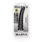 Slim reālistisks dildo ar piesūcekni – 18 cm (7″) – Melns Foto 1