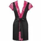 LivCo Corsetti Kumiko LC 90428 Elegant Lace Robe & Panty Set – Black – L/XL — Photo 3