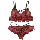 Subblime Two-Piece Lace Lingerie Set – Red & Black – L/XL — Photo 5