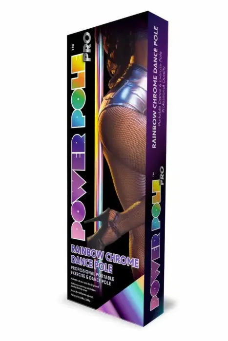 Power Pole Rainbow Chrome Pro шест для танцев – регулируемый – 223,5–274,5 см