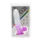 Kiotos Cox värviline dildo – 21.5 cm (8.5″) – Läbipaistev/Lilla — Foto 8