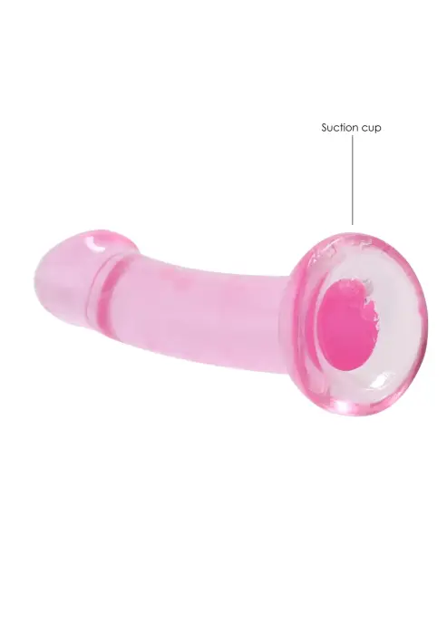 Netikras dildo su siurbtuku – 17 cm (6.7″) – Skaidrus Photo