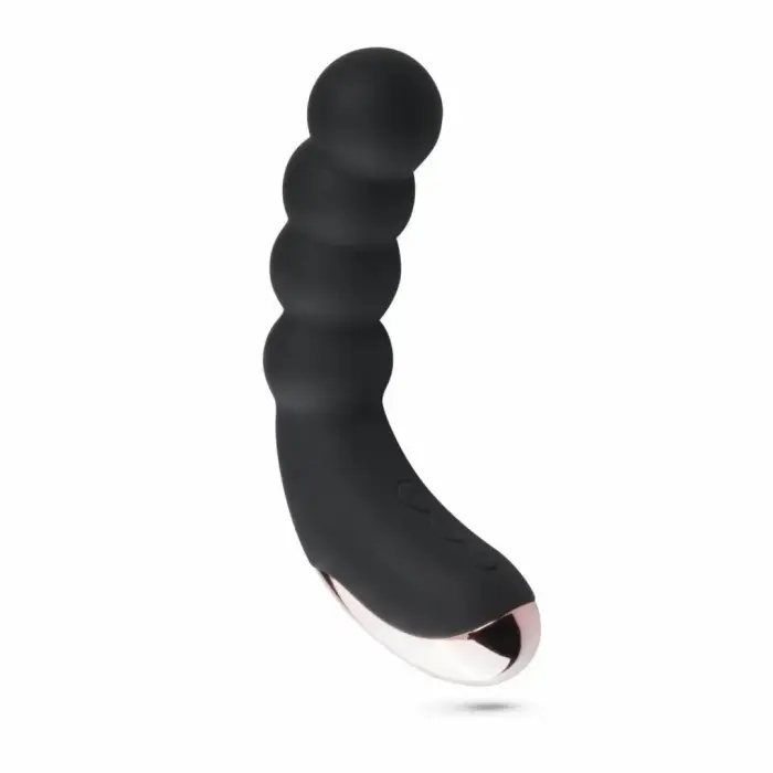 EasyToys изогнутый ребристый вибратор – 13 см (5.1″) – черный