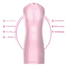 Vibrating and Pulsating Masturbation Cup – Pink — Photo 10