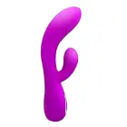 PRETTY LOVE-HONEY Divu motoru uzlādējamais USB vibrators – 19 cm (7.5″) – rozā — Foto 5