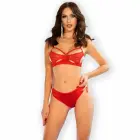 Chilirose CR 4676 divdaļīgs apakšveļas komplekts – sarkans – S — Foto 1