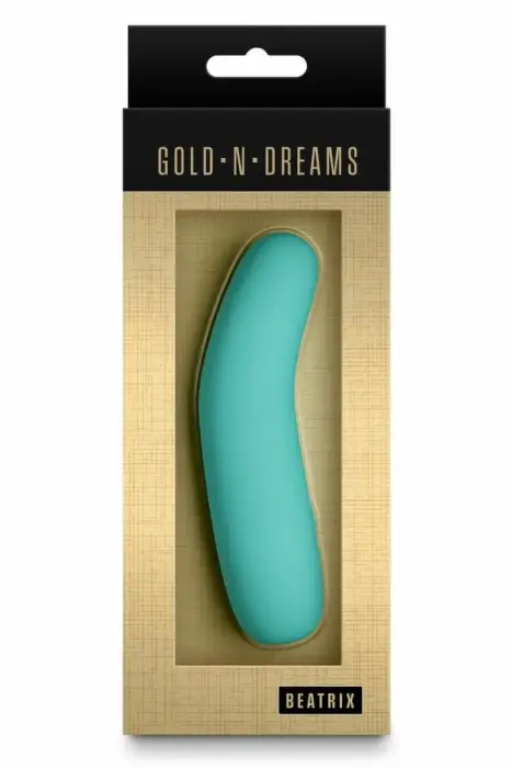 Gold-N-Dreams Beatrix – uzlādējama silikona intīmā ierīce – tirkīzzils – IPX7