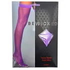Be Wicked Nylon Fishnet Thigh Highs – Purple – One Size — Photo 4