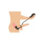 The Devil's Rattle Inflatable Anal Plug with Cock and Ball Ring – 15 cm — Photo 5