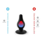 SD. Plug Model 2 S vibreeriv anaaltapp – 7.2 cm x 3.4 cm – Must — Foto 4