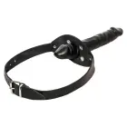 ZADO Leather Gag with Removable Dildo – Black — Photo 7
