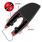 Jamyjob Novax Vibrating Masturbator – 19.7 cm – Black — Photo 3