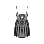 Chemeris babydoll naktskrekls un stringi – melns – M/L — Foto 6