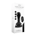 Globy - Klaasist vibraator iminapaga – 20–23 cm (8–9″) – Must — Foto 1