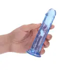 Sirge realistlik dildo iminapaga – 15.5 cm (6.1″) – Läbipaistev — Foto 6