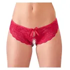 Cottelli Collection mežģīņu apakšbikses M – melnas, ar atvērtu starpkāju — Foto 2