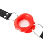 Red Open Mouth Panel Gag — Photo 7