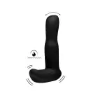 Silikoninis prostatos vibratorius su glostymo funkcija ir nuotolinio valdymo pulteliu – 15 cm (5.9″) – Juodas — Nuotrauka 4