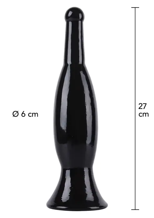 Smooth Anal Plug – 27 cm (10.6″) – Black