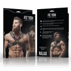 Fetish Submissive Attitude Men's Chest Harness Eco-Leather Adjustable Black – One Size — Photo 2