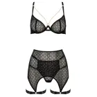 3-Piece Lingerie Set THP101 – Black – S/M — Photo 3