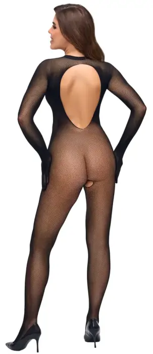 Fantasy by Cottelli tīkliņa catsuit – melns – S/L Foto 4