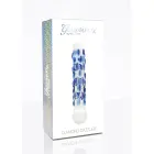 TOYJOY GLASS WORXX Diamond Dazzler dildo – 18 cm (7″) – Caurspīdīgs — Foto 2