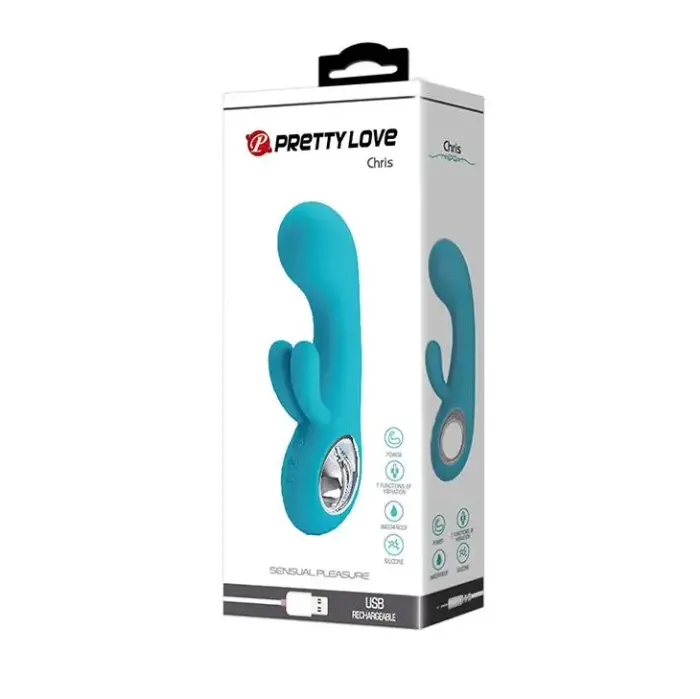 PRETTY LOVE Chris USB кролик-вибратор – 18 cm (7″) – розовый
