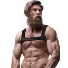Fetish Submissive Attitude Chest Harness for Men – Black – L — Photo 4