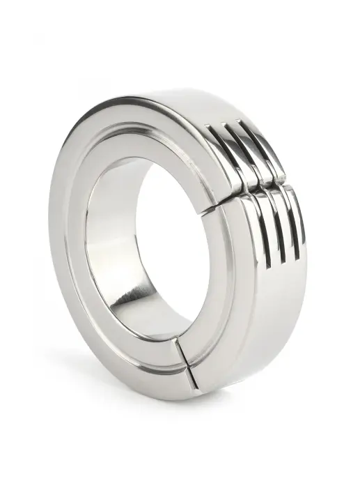 Mr. Steel Hinged Magnetic Cockring – 40 mm – Silver