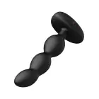 Ridge rotējošas vibrējošas anālo bumbiņu ķēde – 15 cm – Melns Foto 7