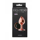 Анальная пробка Diamond Jet Shine S розовое золото – 7.2 см (2.8″) Фото num