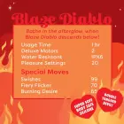 Unihorn Blaze Diablo kliitori stimulaator vibreeriva keelega – 9 cm (3.5″) – punane — Foto 8