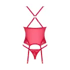 Obsessive Lacelove korsetikomplekt – punane – M/L Photo