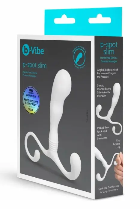 b-Vibe P-Spot Slim – компактный массажёр простаты – чёрный – 10,5 см