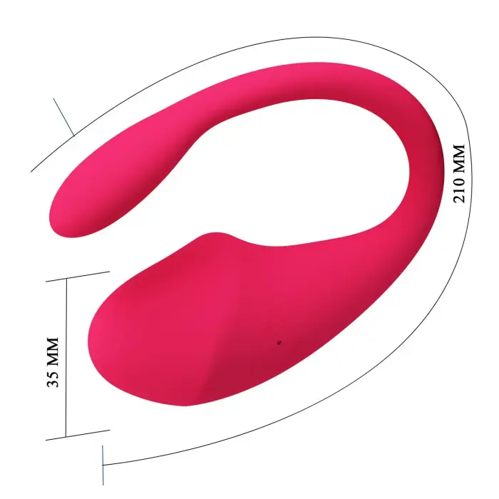 Lietotnes vadības lodes vibrators Thalia – rozā Foto 8