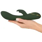 Luksuslik smaragdroheline jänese vibraator – 23 cm (9″) — Foto 9