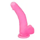 Liels rozā dzīslains reālistisks dildo ar piesūcekni – 20 cm (8″) — Foto 4