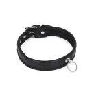 Budget Faux Leather O-Ring Collar – Black — Photo 1