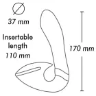 SOYO topelt stimulaator – 17 cm (6.7″) – must Photo