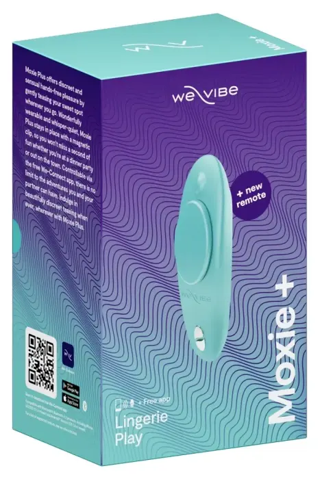 We-Vibe Moxie+ Aqua носимый вибратор – 8.4 см – синий