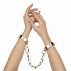 Rosy Gold Adjustable Metal Handcuffs with Quick Release, Rose Gold Finish — Photo 9