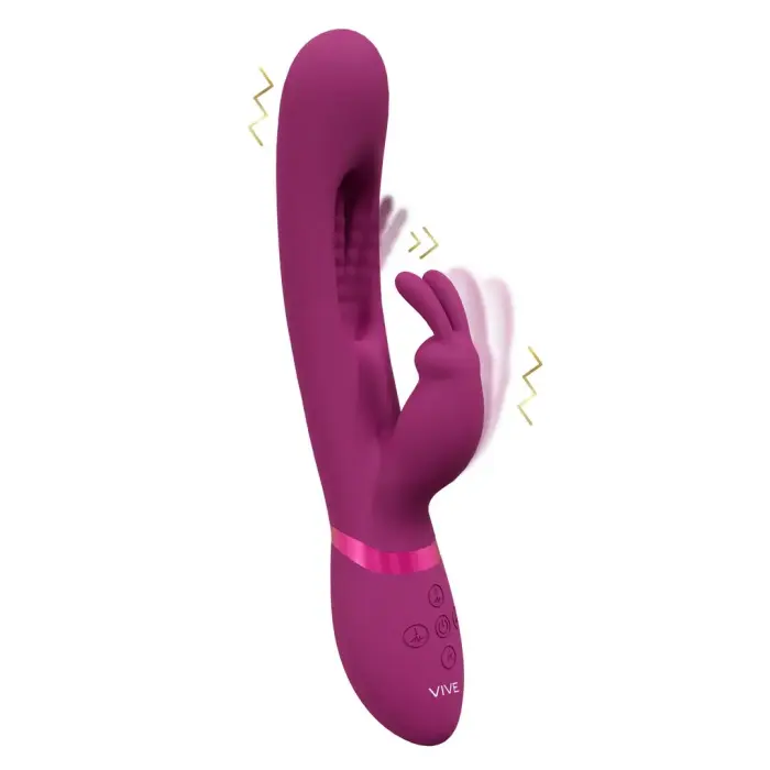 VIVE Mika кролик-вибратор – 22.5 см (8.8″) – розовый