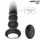 Addicted Toys вращающийся вибрирующий анальный плаг с LED пультом управления – 11.9 cm – черный — Фото 2