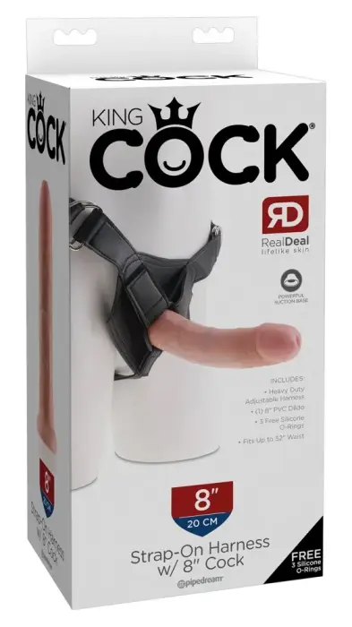 King Cock strap-on dildo – 20.3 cm (8″)