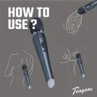 Melns Lightning Wand vibrators — Foto 2