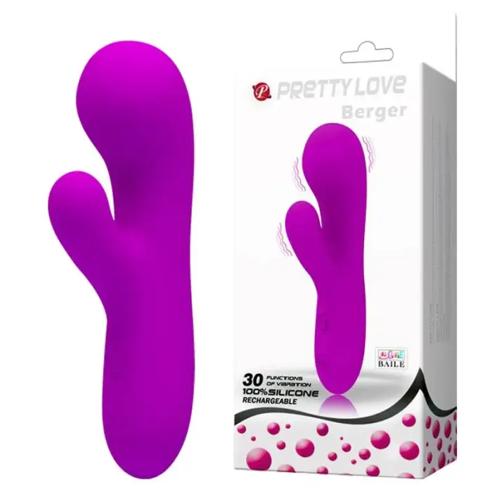 PRETTY LOVE Berger мини кролик-вибратор – розовый