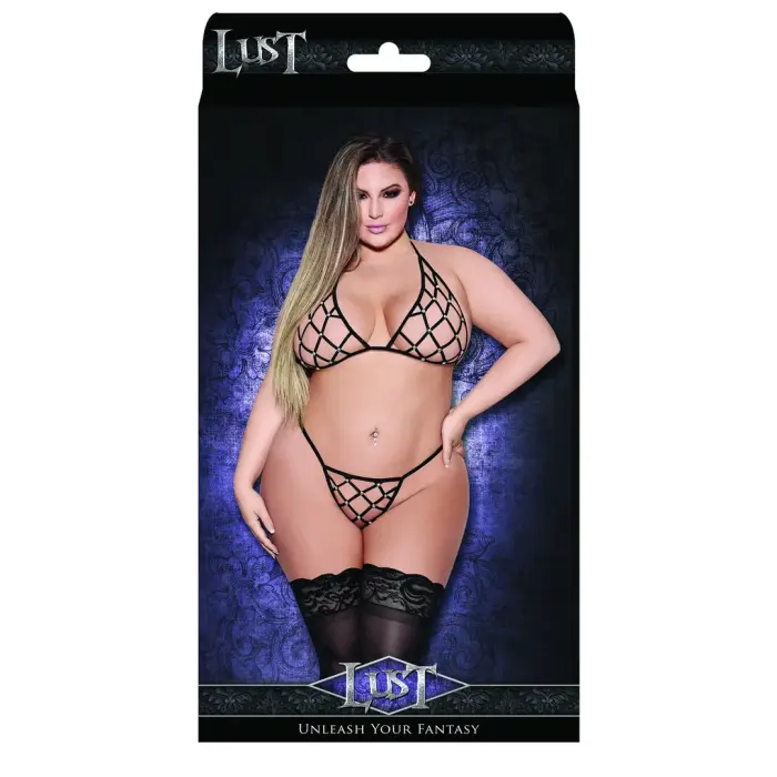 Magic Silk Orthia Sexy tīkliņa komplekts ar krūšturi un stringiem – 3 XL