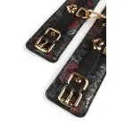 GEISHA Floral Jacquard kunstnahast randme köidikud – mustad — Foto 5